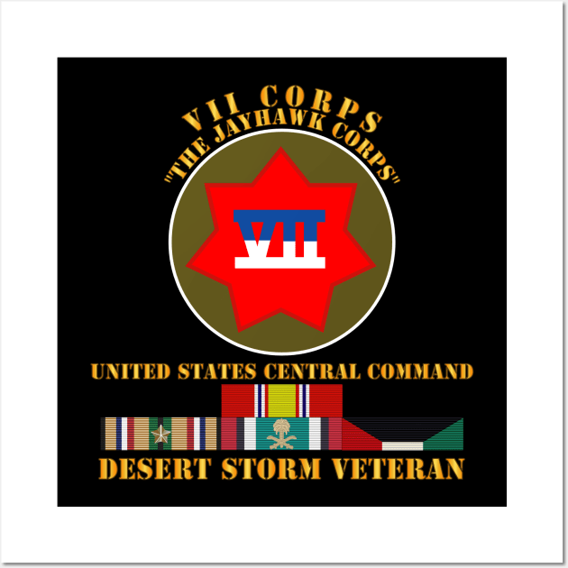 VII Corps - US Central Command - Desert Storm Veteran Wall Art by twix123844